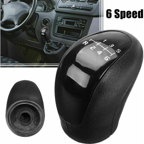 6-Vitesses Pommeau de Levier de Vitesses Pour Mercedes Vito Viano Sprinter II VW Crafter (1/4)