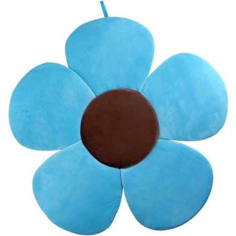 SABIR-Coussin de bain fleuri KAKIBLIN pour bébés, confortable pour les bébés de 0 à 6 mois, bleu (1/5)