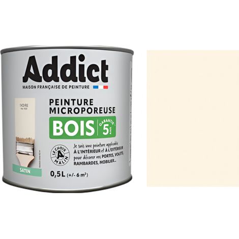 Vernice speciale per legno, avorio satinato, 0.5 L