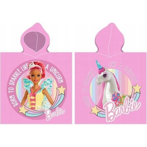 Poncho-asciugamano Barbie 100% cotone (1/5)