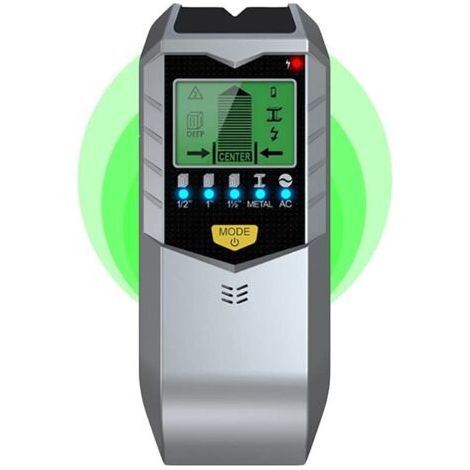 Détecteur mural électronique 5 en 1 - Détecteur de métaux, de montants et de bois avec écran LED, précision de mesure de 0,01 mm (1/5)