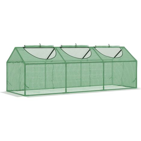 Invernadero Con Ventana, Invernadero De Pe, Casa Para Tomates, Estructura Fría, 180X60X60Cm, Verde (1/5)