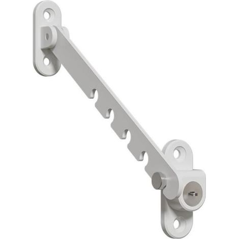 Entrebâilleur de Fenêtre Battant,Restricteur de Fenêtre,Entrebailleur Fenetre Sans Perçage Bloque Fenetre Ouverte,Verrous de Portes (1/4)