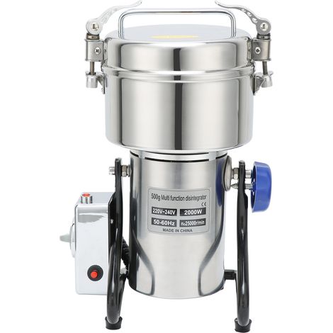2000W Grain Mill Electric Grinder Stainless Steel Mill Grinder Powder Machine for Herbs Corn Sesame Soybean Pepper Bait Feed (1/3)