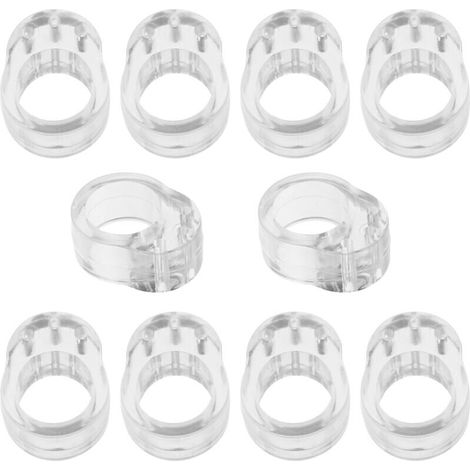 10 Pieces Door Handle Protector - Silicone Door Stopper - PVC Door Stopper - Non-toxic Transparent Door Stopper - Wall Protector - Window Stopper (Single Ring) YMYNY (1/4)