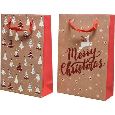 Tasche für Geschenke, Natur, Maße: 10 x 26 x 32 cm, Einzelstück