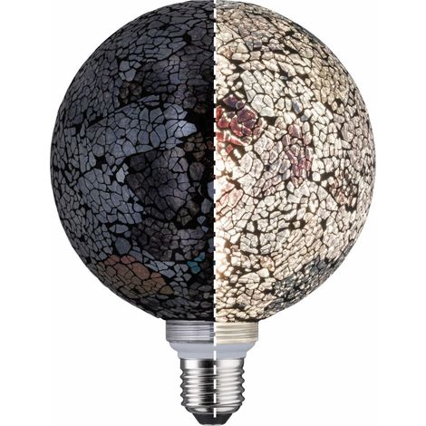 LED G125 Miracle Mosaic E27 5W 470lm 2700K Schwarz dim (1/5)