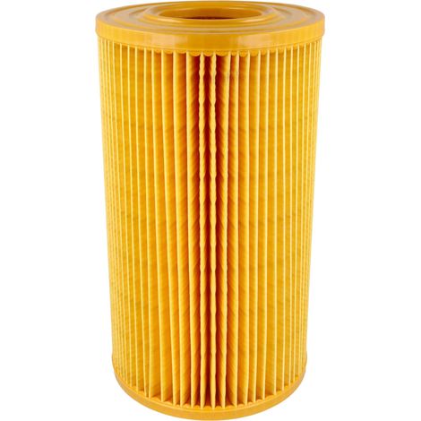 vhbw Filtro plisado compatible con Allaway KP1500, KP1800, VS 65, VS65, Serie K, Serie KP aspiradora - naranja (1/4)