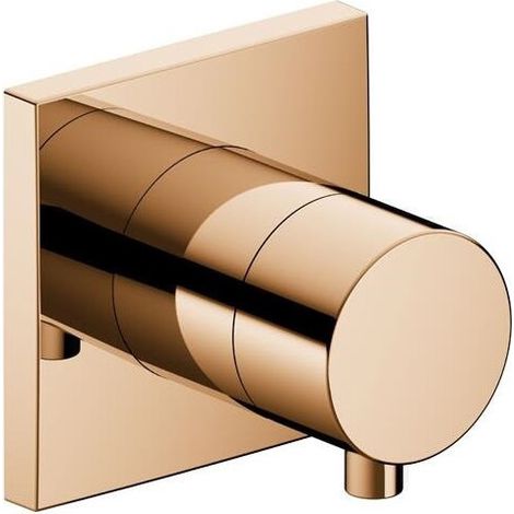Valvola a 2 vie deviatrice IXMO DN 15, UP, con maniglia IXMO Rosetta comfort quadrata bronzo lucidato KEUCO