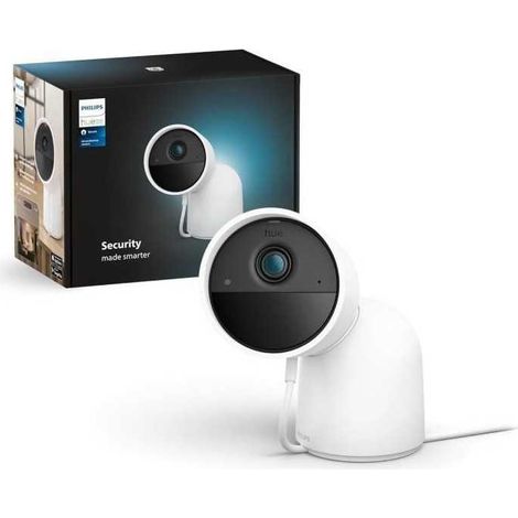 Verdrahtete Kamera mit Tischhalterung - Philips Hue - Sicher - HD 1080P - Innen oder Außen - Weiß (1/3)