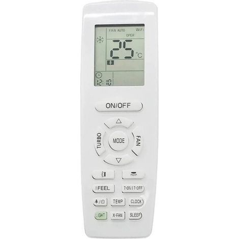 Télécommande GREE YAP1F pour climatiseur – Fonction chauffage et refroidissement – Alimentation 2 piles AA – Compatible avec GREE (1/5)