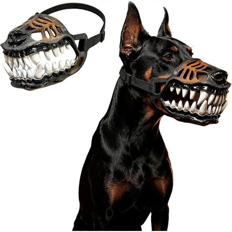 Muselière effrayante pour chien déguisement Halloween taille XL dents effrayantes 2026 (1/5)