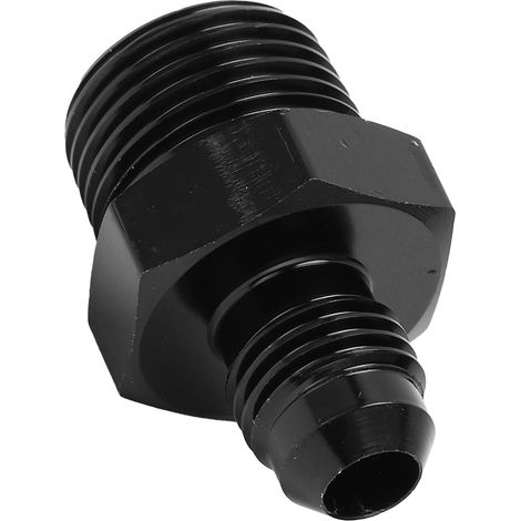 Adaptateur droit pour conduite de carburant 4 AN vers 3/8 NPT, raccord pour tuyau de fluide, aluminium 6061-T6 anodisé noir (1/5)