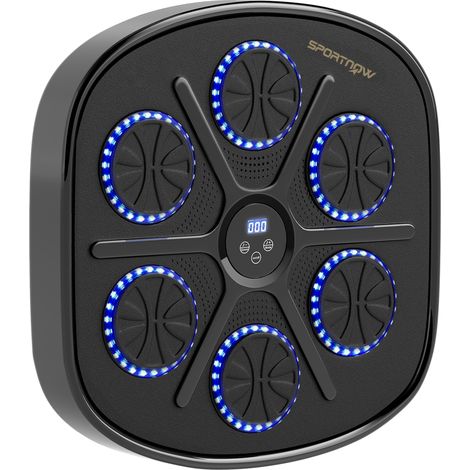Boxeo Pared Musical Bluetooth 9 Modes Vitesse LED Gants Adultes Enfants Maison Bureau