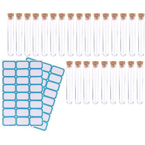 50 tubes à essai avec bouchons en liège (1/3)