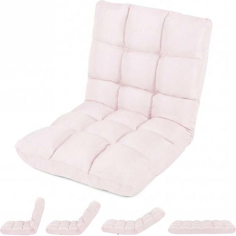 Confort au quotidien, fauteuil de sol pliable 14 positions, avec cadre en acier pour bureau, chambre ou salon (1/5)