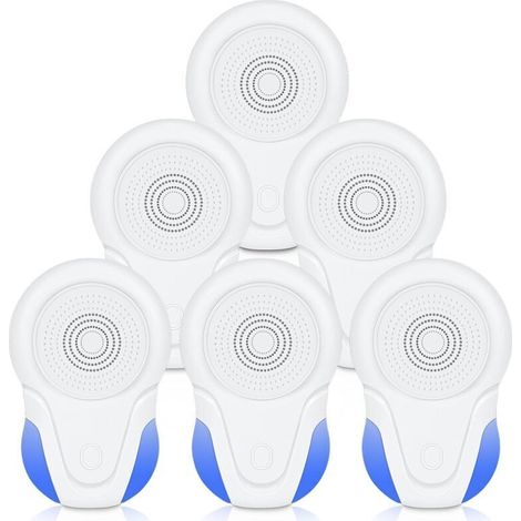 Repellente per parassiti ad ultrasuoni, plug-in elettronico per il controllo dei parassiti, repellente per roditori da interno, per insetti, topi, scarafaggi e altri parassiti da interno, TRIMEC (1/4)