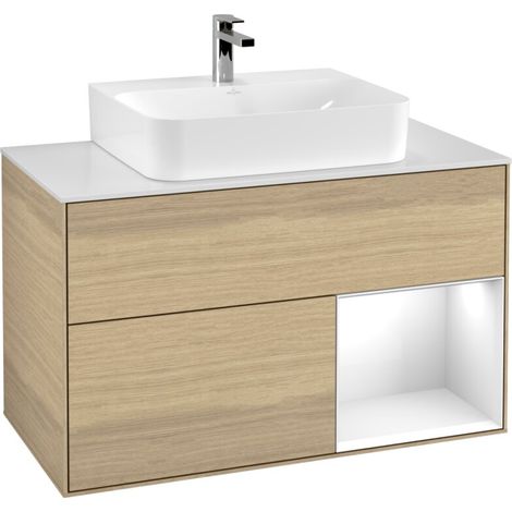 Villeroy & Boch F121GFPC Armoire sous lavabo Finion F12 (1/2)