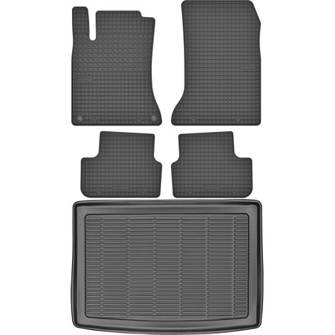Maletero MAX-MAT 911207 + Alfombrillas MOTOHOBBY 181203 - Mercedes Clase B II W246 Monovolumen de 2011-2018, Zona de pies del conductor MS - Instaladas (1/5)