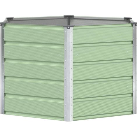 Maison Exclusive - Pflanzkübel Pastellgrün 129 x 129 x 75 cm Stah
