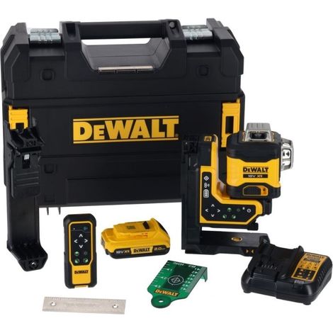 DEWALT LASER PŁASZCZYZNOWY 18V DCLE34035D1 80m 3x360° 1x2,0Ah ZIELONY