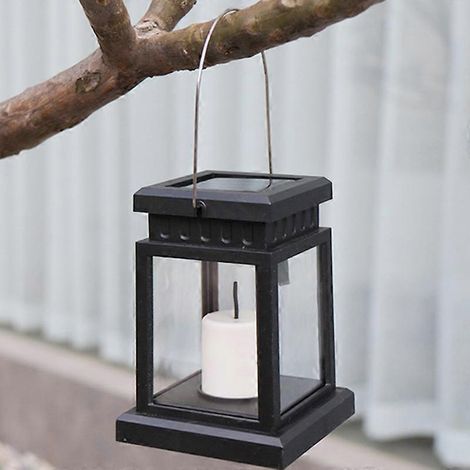 Lanternes solaires suspendues d'extérieur, lanternes solaires d'extérieur, lanterne d'extérieur avec bougie pour jardin (1/5)