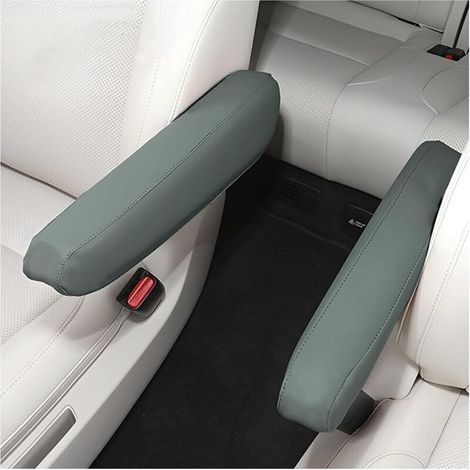 2 Pièces Housse D'accoudoir De Voiture, Couverture Cuir Microfibre D'accoudoir De Siège Avant Voiture, Couverture Pour Console Centrale D'accoudoir Voiture, Accessoires Automobiles(Cyan) (1/5)