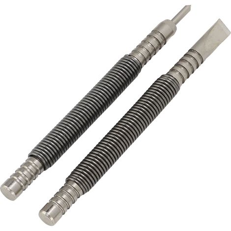 2 Pièces Poinçon à Clous sans Marteau en Acier à Haut Carbone, Outil Double Extrémité à Ressort pour Clous (1/5)