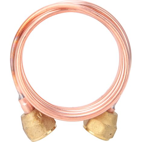 Tube capillaire souple en cuivre 2,8 mm G1/4" pour pièces de réfrigération (2000 mm) (1/5)