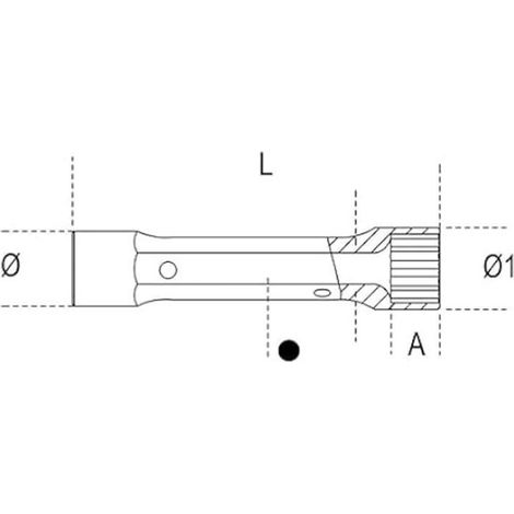 Douille À Tube - 14 X 15 Mm - Acier Allié - Chromée - Hexagonale - 1 Pièce (1/2)