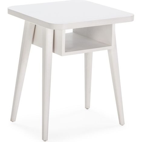Table de chevet 50x50x60 Bois Blanc (1/3)