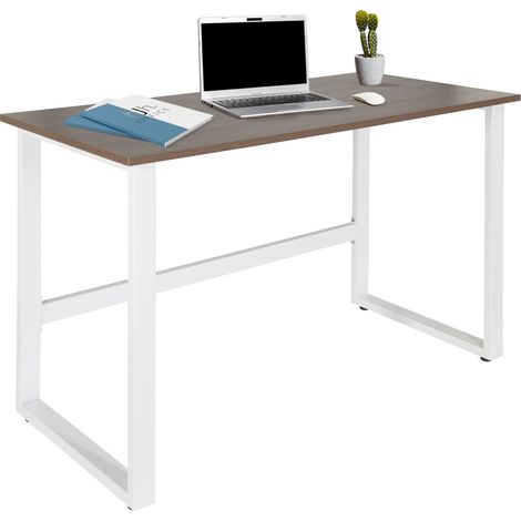 Schreibtisch / Computertisch WORKSPACE LIGHT I 120 x 60 cm walnuss / weiß hjh OFFICE