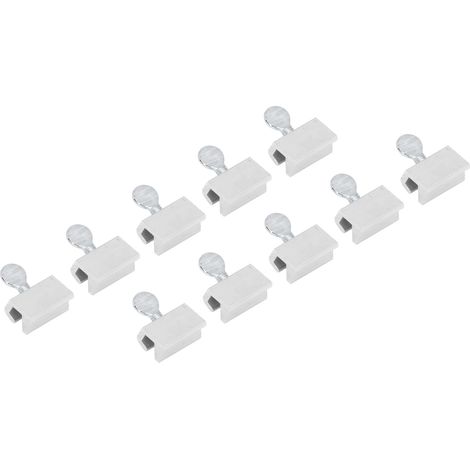 10 verrous de fenêtre coulissante à remplacer, tige unique, protection sécurité, acier inoxydable, métal réglable, argenté (1/5)