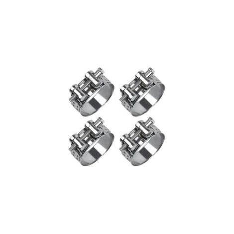 4Pcs 26-28mm Collier de Serrage Inox, 304 Métallique Collier Durite, Collier Serrage Réglable en Acier Inoxydable Convient pour Tuyau, Home Gaz, Tuyau D'eau, Câble (1/5)
