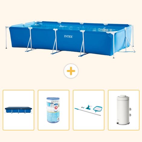 Intex Piscine Tubulaire Rectangulaire - 450x220x84 cm - 5-pièces S130 (1/5)