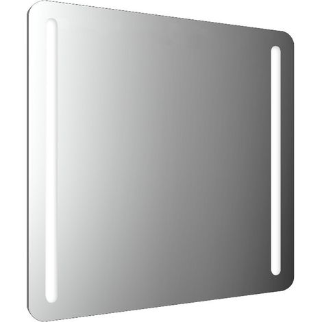 Espejo con luz LED emco MI 270 con esquinas redondeadas y 2 tiras (1/5)