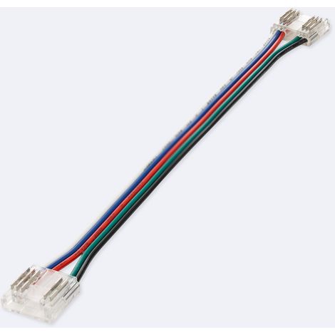 Connettore Hippo Doppio con Cavo per Striscia LED RGBW 24V DC COB Larga 12mm IP20 12 mm