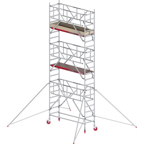 Altrex Fahrgerüst RS Tower 41-S Aluminium mit Safe-Quick und Holz-Plattform 7,20m AH 0,75x1,85m