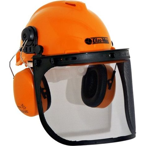 Casque de protection avec visière en filet et écouteurs 3155012 Original Oleomac Efco