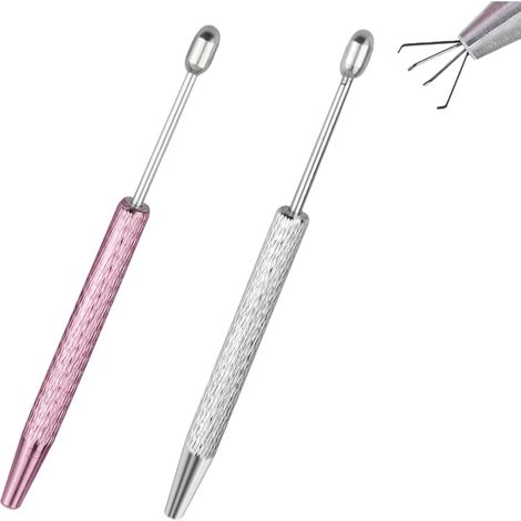2 Pinces à Bijoux en Acier Inoxydable,Pince à Piercing Griffes Fabrication Bijoux,Outil de Préhension Mini Stylo Perforation,pour la Fabrication de Bijoux (1/5)