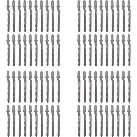 80 Pièces T119BO Ensemble de Lames de Scie Sauteuse à Défilement à Tige en T Assorties de 12 Dents par Pouce pour la Coupe de Précision Du Bois (1/4)