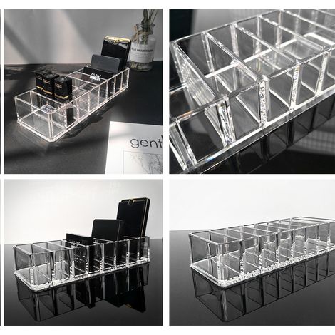 Kosmetik-Organizer mit 8 Fächern, Puderaufbewahrungsbox, Haushalts-Make-up-Werkzeugkoffer für Damen, Kosmetikaufbewahrungsbehälter (1/3)