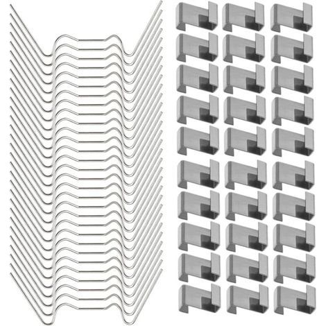 Lot de 120 clips de fixation en acier inoxydable pour vitrage de serre – 60 clips W et 60 clips Z – Résistance à la rouille (1/5)