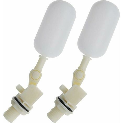2pcs Robinet Boule de Vanne à Flotteur pour Aquarium Automatique 1/2 Pouce 20mm (1/5)