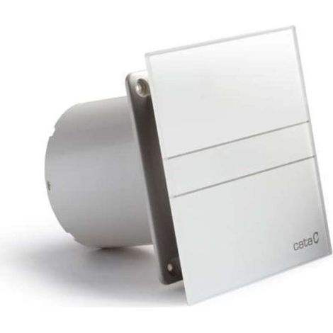 Ventilateur axial de salle de bains E-100 G – Débit 90 m³/h – Consommation 8 W – Niveau sonore 31 dB – IP44 pour installation murale – Cata (1/5)