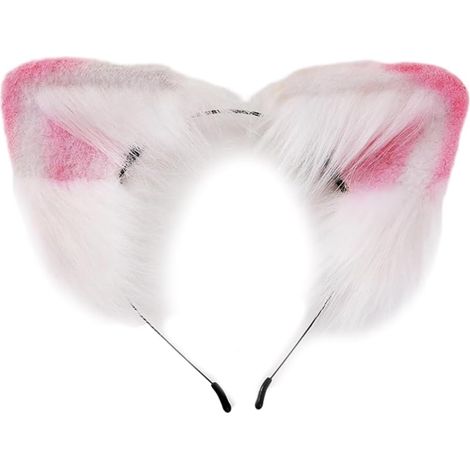 Joli bandeau à cheveux en forme d'oreille de chaton Cosplay Anime Personnage Diffusion en direct Cosplay Couvre-chef pour adolescente femme (1/5)