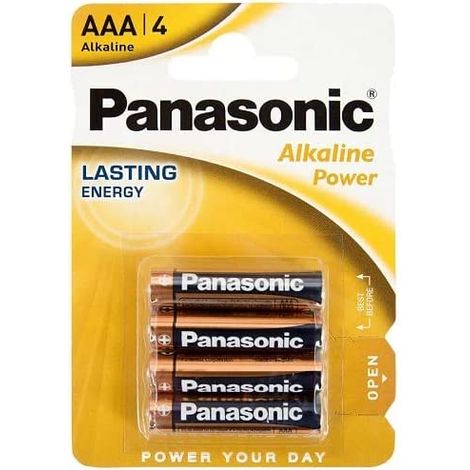Panasonic Alkaline Power ministilo, confezione da 4