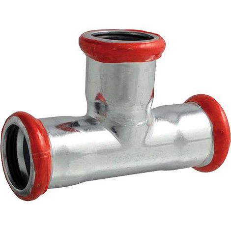 Raccord a sertir en acier C Contour M, pièce en T DN 76,1