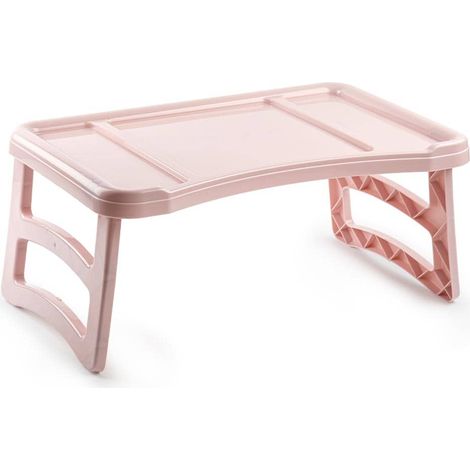 Bandeja con patas mesa plegable 51 x 33 cm  Rosa claro
