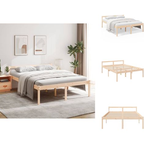 Betten & Bettgestelle - Living Seniorenbett 160x200 cm Massivholz Kiefer (1/5)